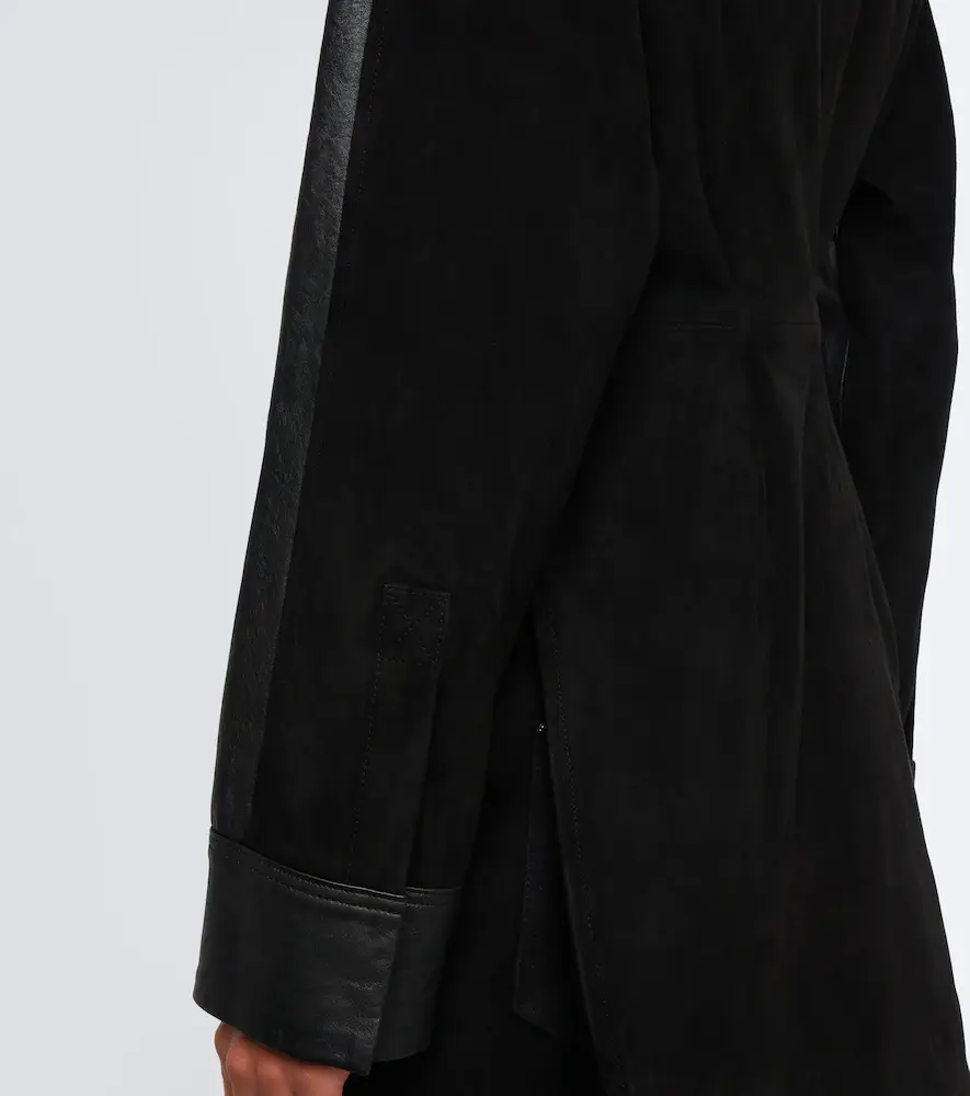 Sportmax Leather and suede shirt | Thumbnail 4 Sportmax Leather and suede shirt | Thumbnail 4