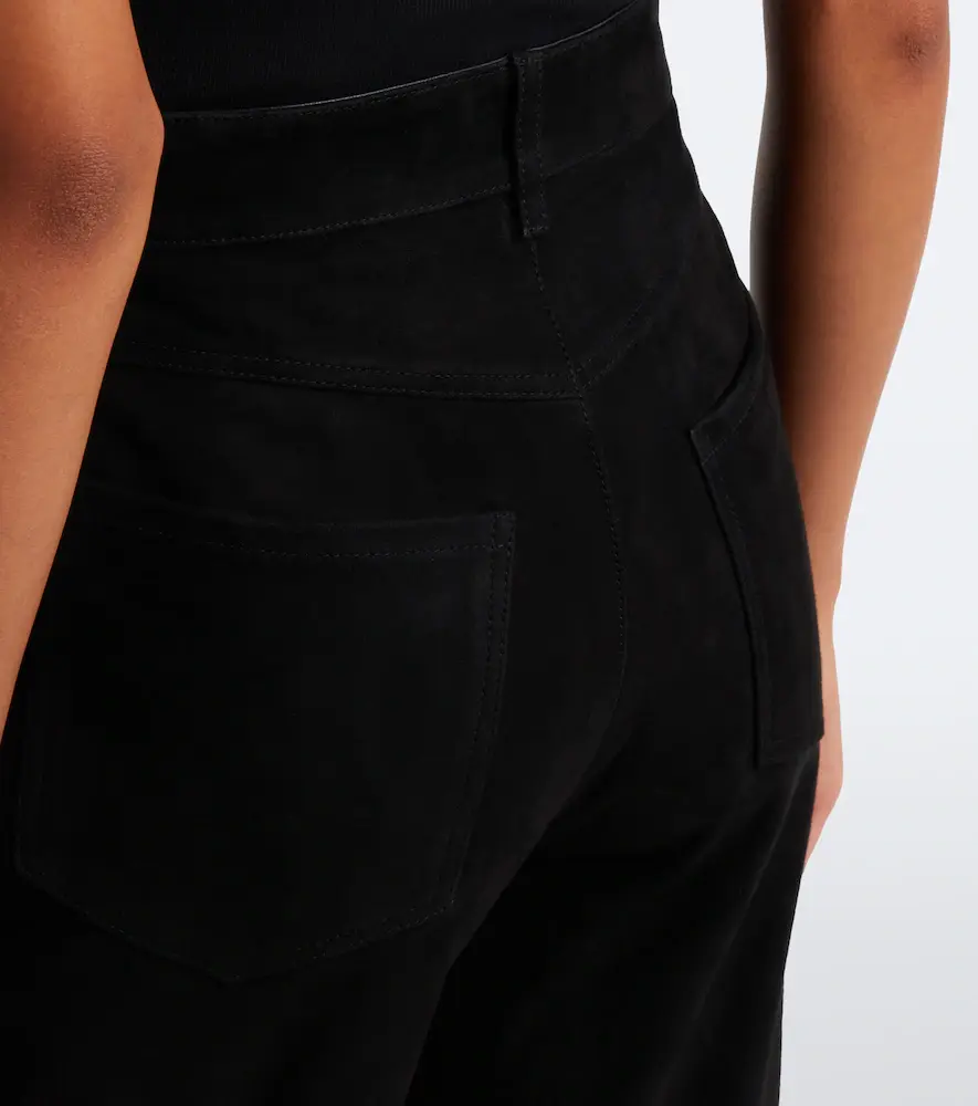 Sportmax Leather and suede straight pants | Thumbnail 5 Sportmax Leather and suede straight pants | Thumbnail 5