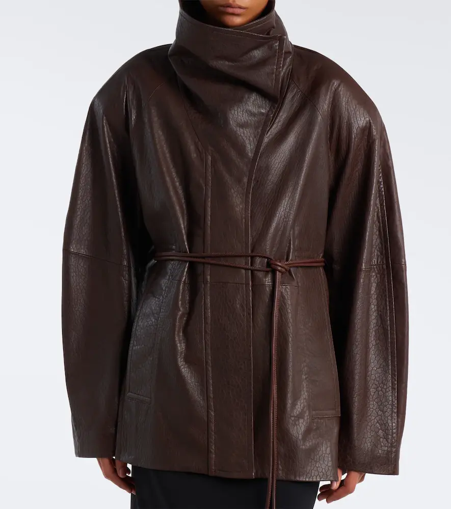 Sportmax Belted leather jacket | Thumbnail 3 Sportmax Belted leather jacket | Thumbnail 3