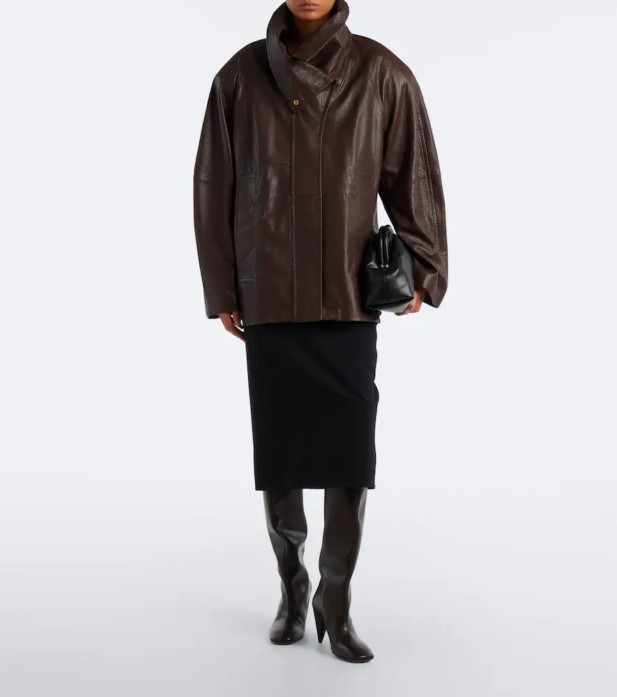 Sportmax Belted leather jacket | Thumbnail 5 Sportmax Belted leather jacket | Thumbnail 5