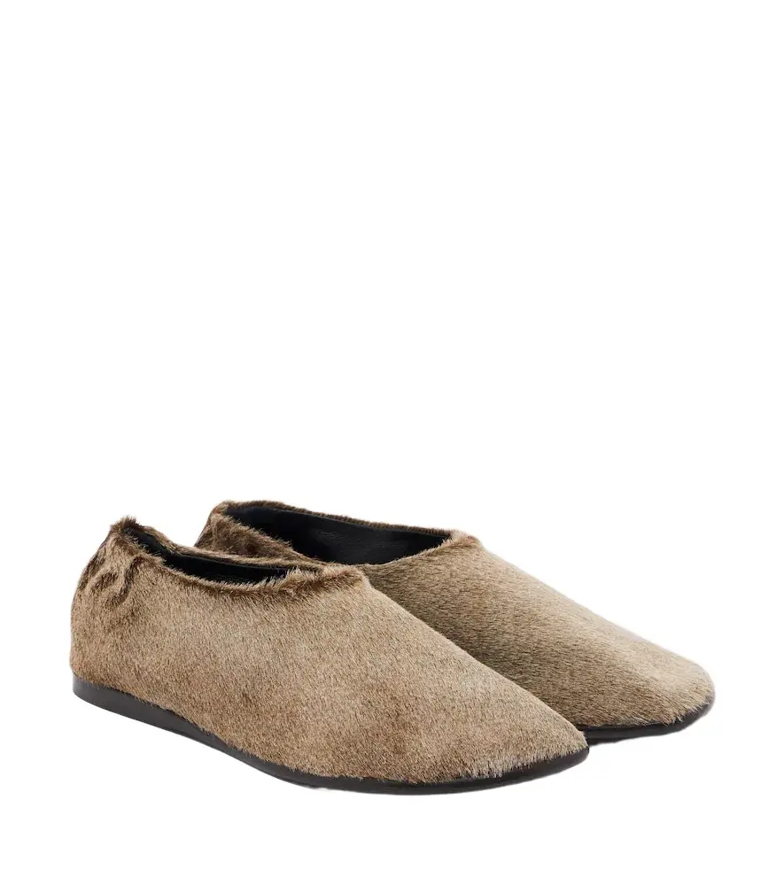 Calf hair slip-on shoes Calf hair slip-on shoes