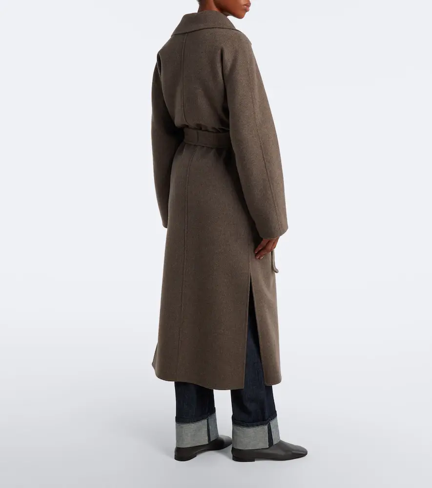 'S Max Mara 'S Max Mara Scarf-detail virgin wool wrap coat | Thumbnail 6