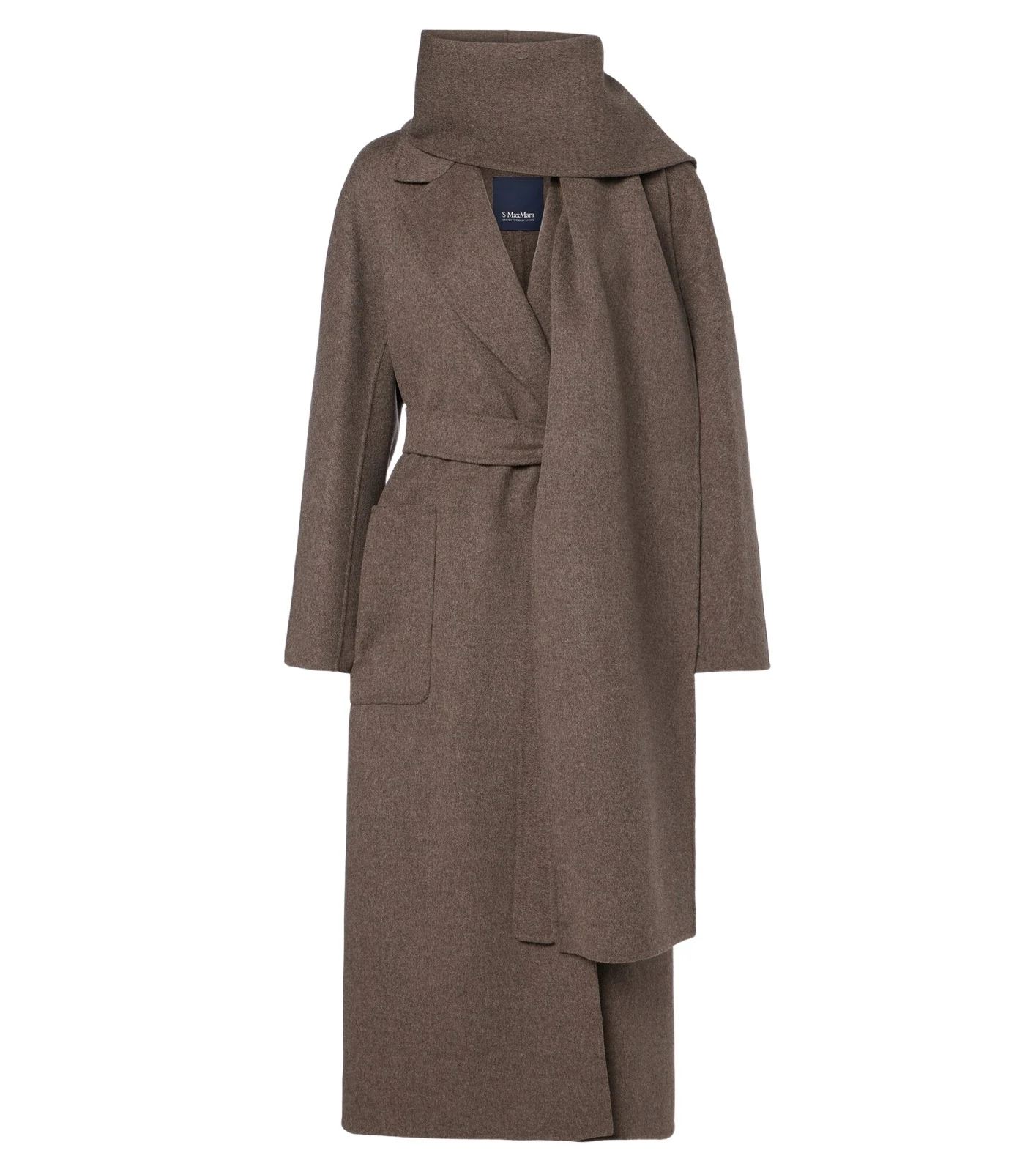 'S Max Mara Scarf-detail virgin wool wrap coat 'S Max Mara Scarf-detail virgin wool wrap coat