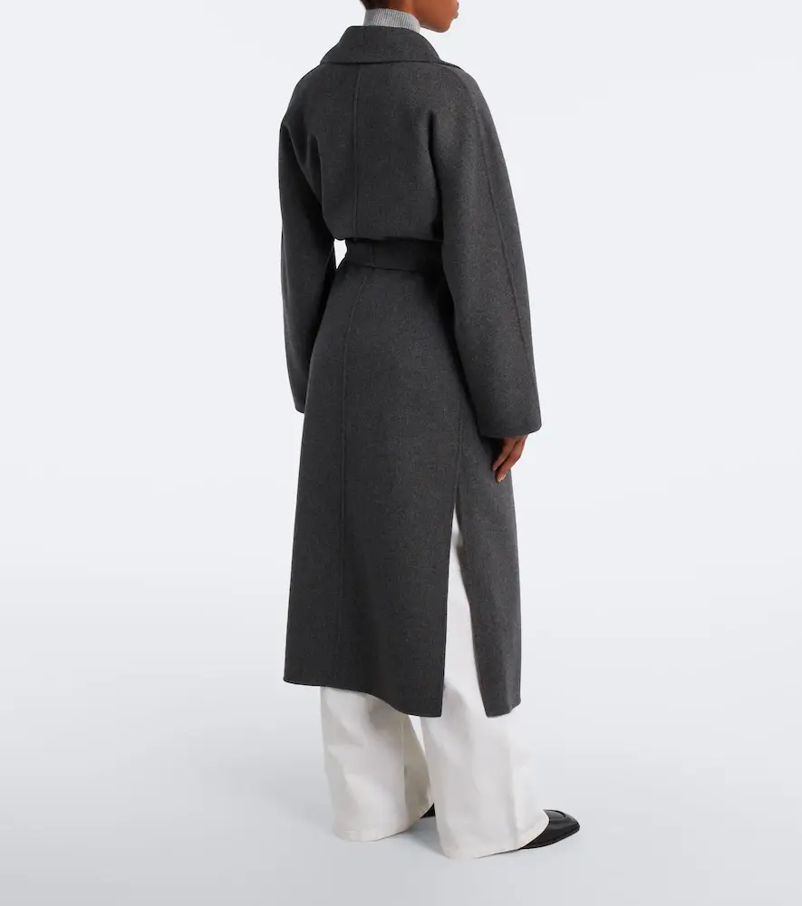 'S Max Mara 'S Max Mara Scarf-detail virgin wool wrap coat | Thumbnail 4