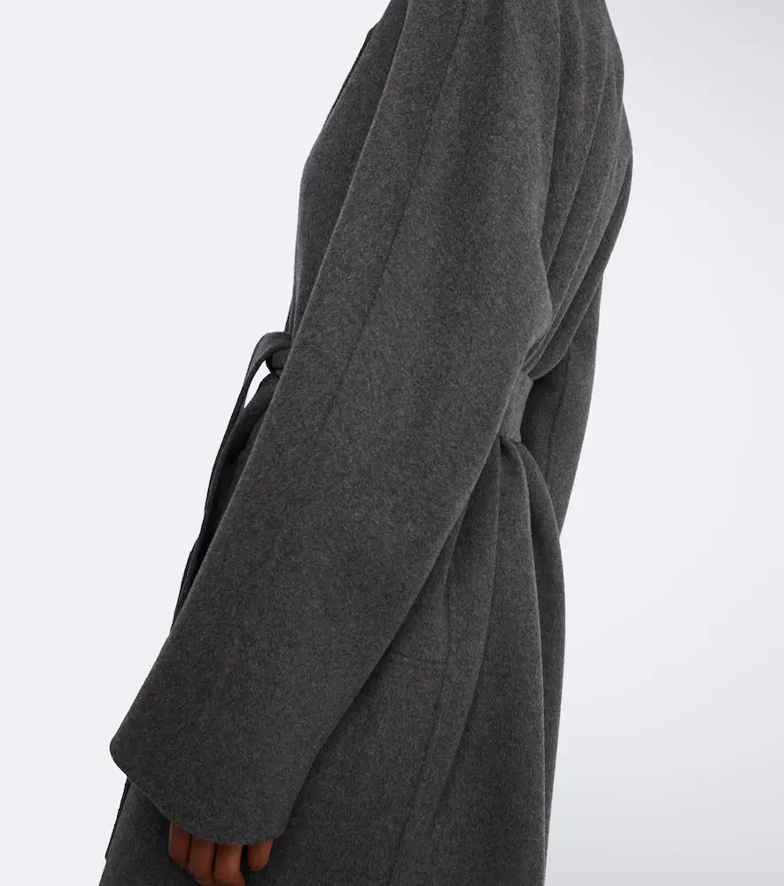 'S Max Mara 'S Max Mara Scarf-detail virgin wool wrap coat | Thumbnail 6