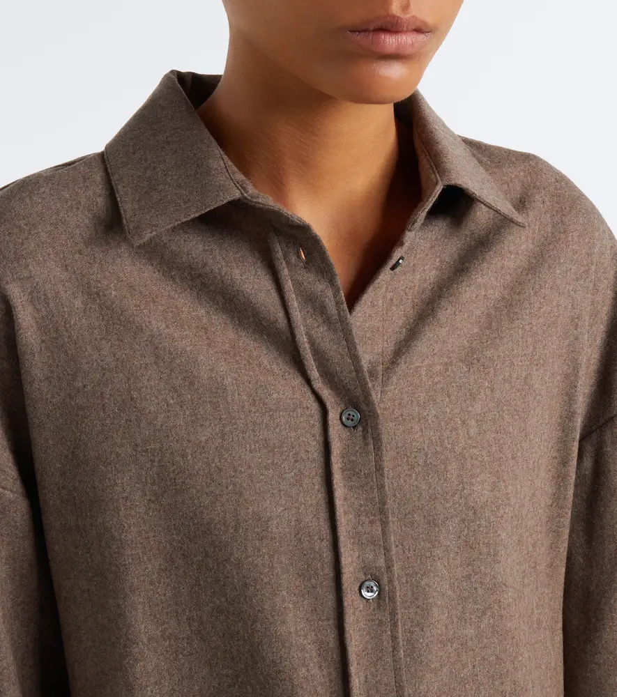 'S Max Mara 'S Max Mara Wool flannel shirt | Thumbnail 3 'S Max Mara 'S Max Mara Wool flannel shirt | Thumbnail 3