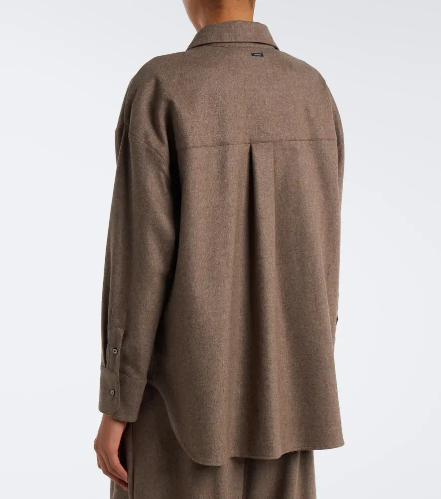 'S Max Mara 'S Max Mara Wool flannel shirt | Thumbnail 5 'S Max Mara 'S Max Mara Wool flannel shirt | Thumbnail 5