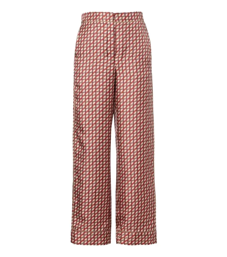 'S Max Mara 'S Max Mara Printed silk wide-leg pants