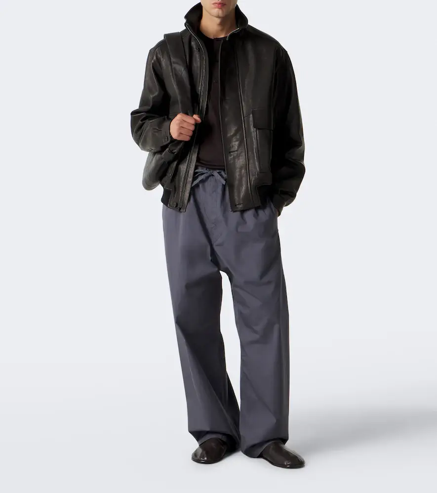 Lemaire Cotton twill wide-leg pants | Thumbnail 3 Lemaire Cotton twill wide-leg pants | Thumbnail 3