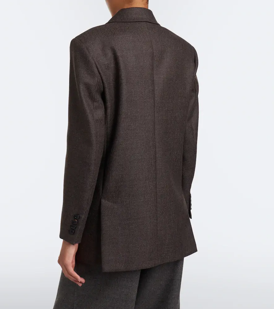 Max Mara Double-breasted virgin wool blazer | Thumbnail 2 Max Mara Double-breasted virgin wool blazer | Thumbnail 2