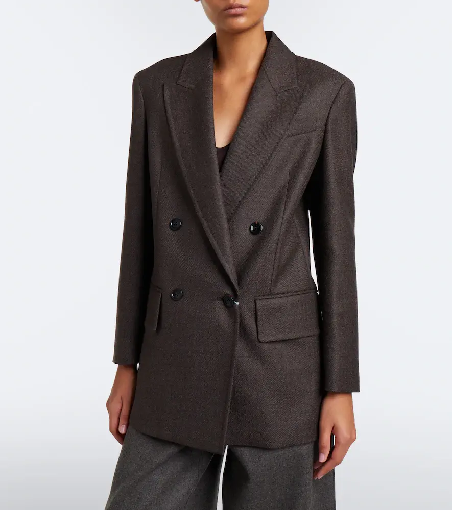 Max Mara Double-breasted virgin wool blazer | Thumbnail 3 Max Mara Double-breasted virgin wool blazer | Thumbnail 3