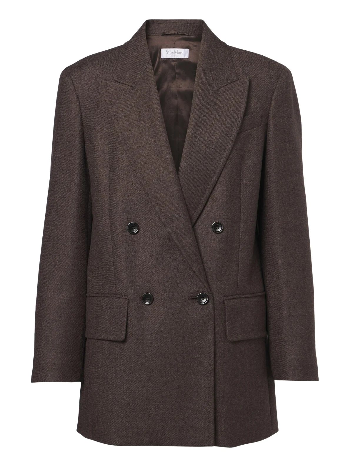 Max Mara Double-breasted virgin wool blazer