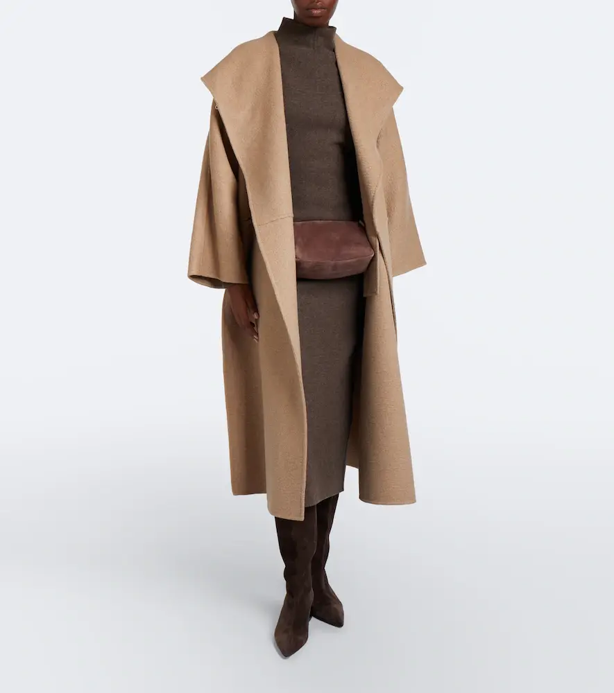 Max Mara Hooded camel hair and mohair coat | Thumbnail 2
