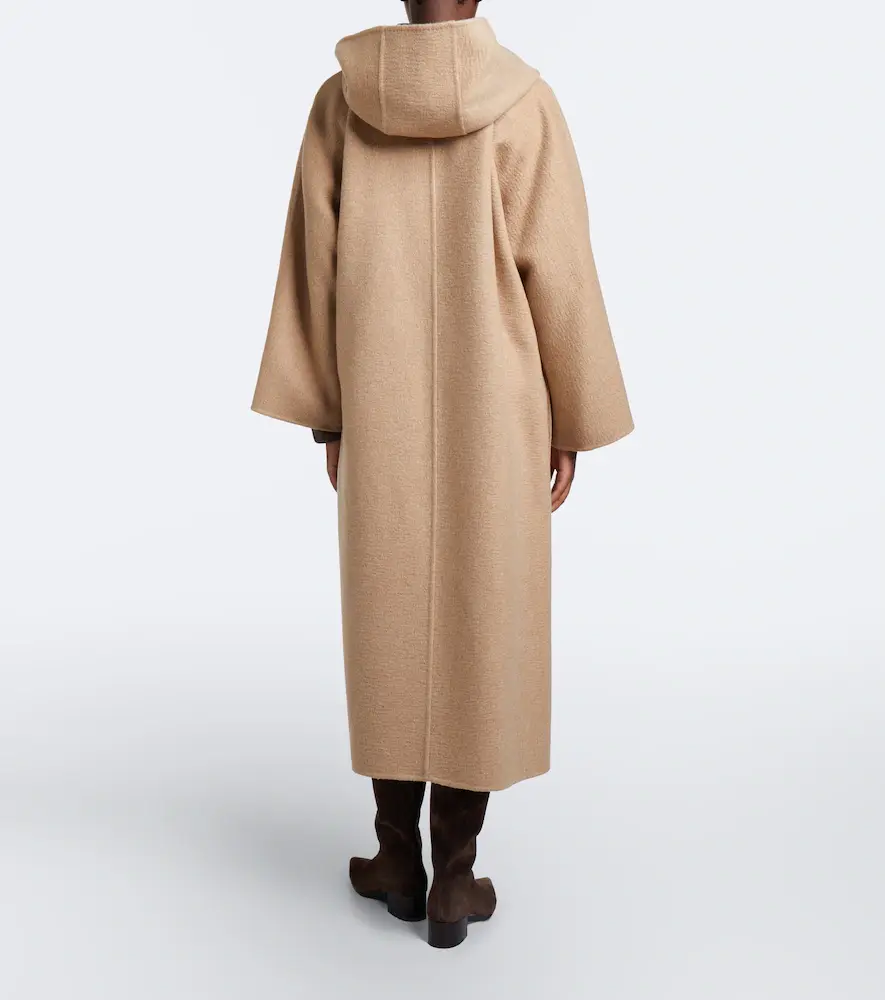 Max Mara Hooded camel hair and mohair coat | Thumbnail 3
