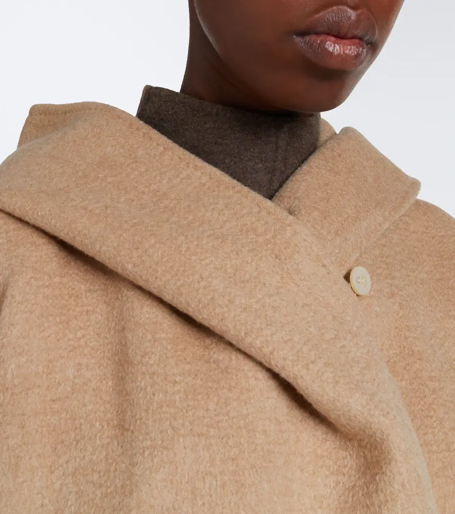 Max Mara Hooded camel hair and mohair coat | Thumbnail 5