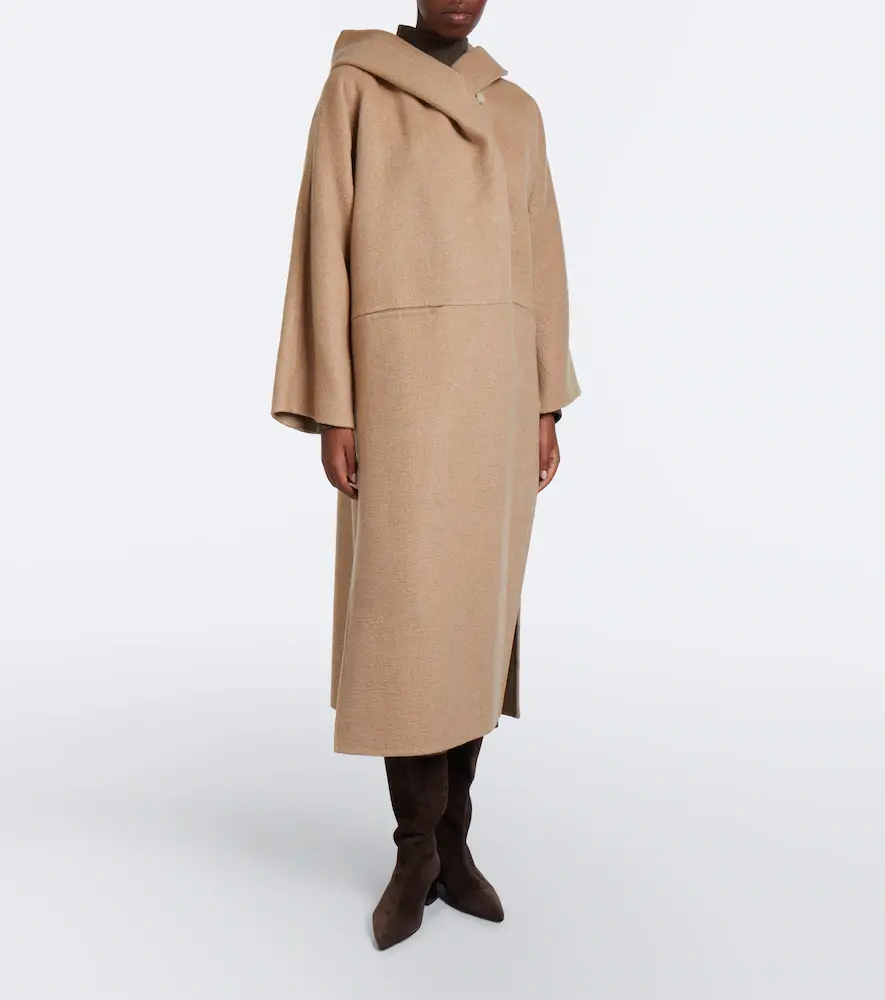 Max Mara Hooded camel hair and mohair coat | Thumbnail 6