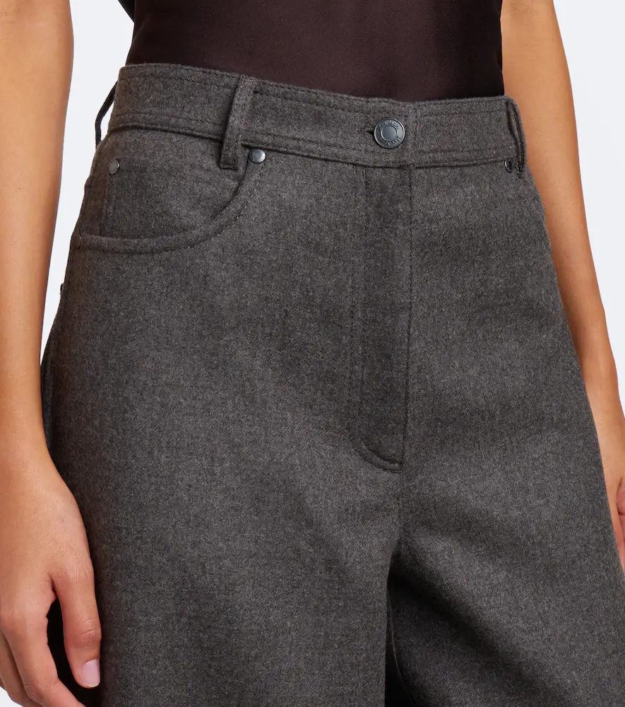 Max Mara Virgin wool wide-leg pants | Thumbnail 3 Max Mara Virgin wool wide-leg pants | Thumbnail 3