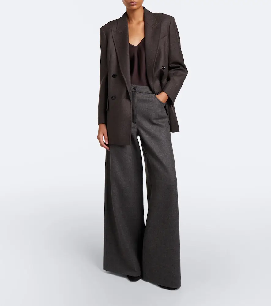 Max Mara Virgin wool wide-leg pants | Thumbnail 4 Max Mara Virgin wool wide-leg pants | Thumbnail 4
