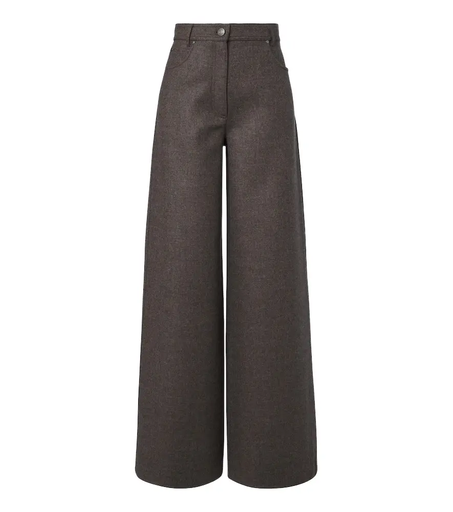 Max Mara Virgin wool wide-leg pants