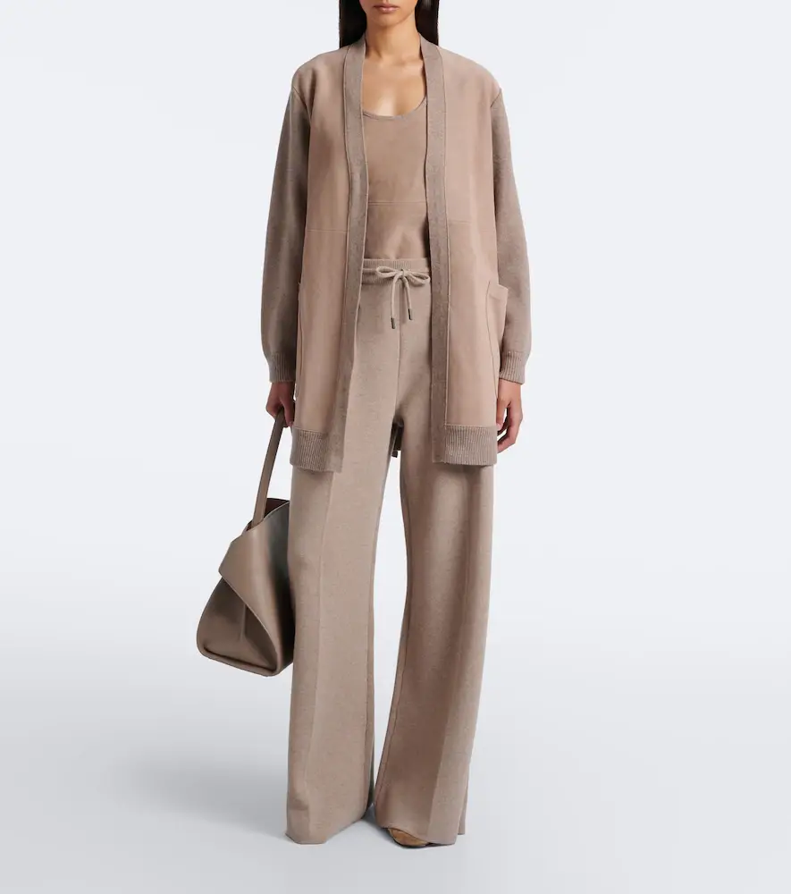 Max Mara Pleated wool and cashmere wide-leg pants | Thumbnail 4