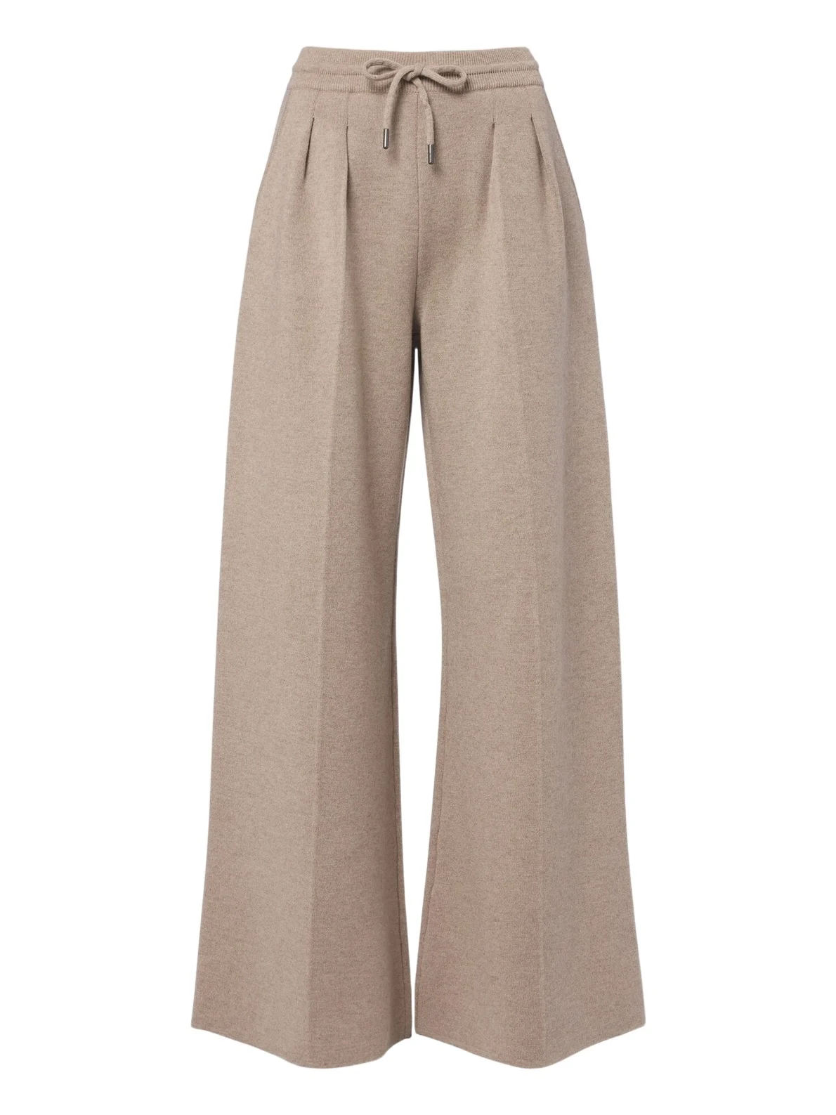 Pleated wool and cashmere wide-leg pants Pleated wool and cashmere wide-leg pants