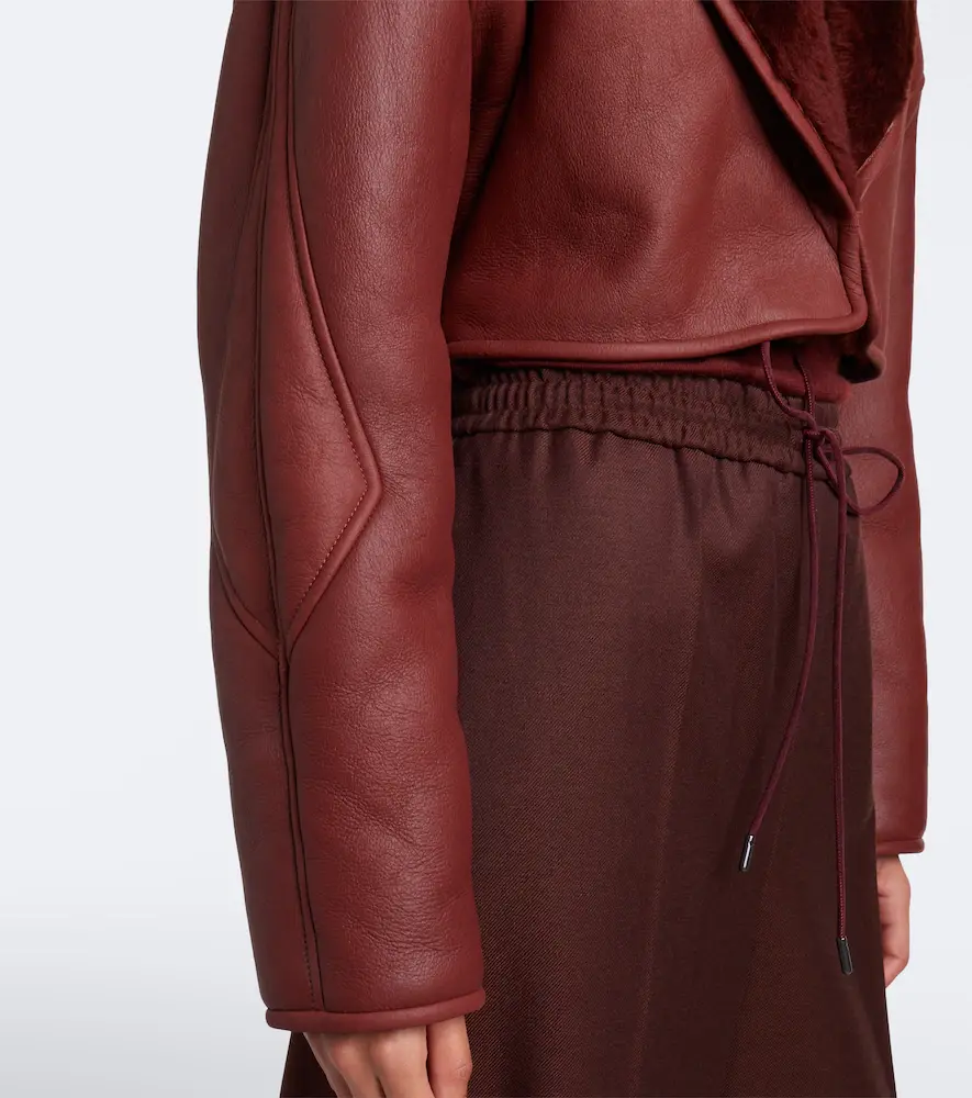 Max Mara Cropped leather jacket | Thumbnail 6 Max Mara Cropped leather jacket | Thumbnail 6
