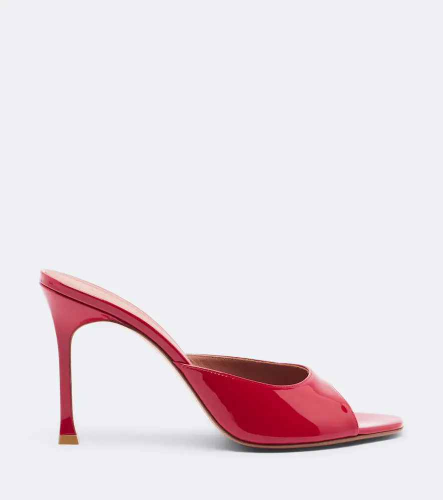 Amina Muaddi Alexa patent leather mules | Thumbnail 2 Amina Muaddi Alexa patent leather mules | Thumbnail 2