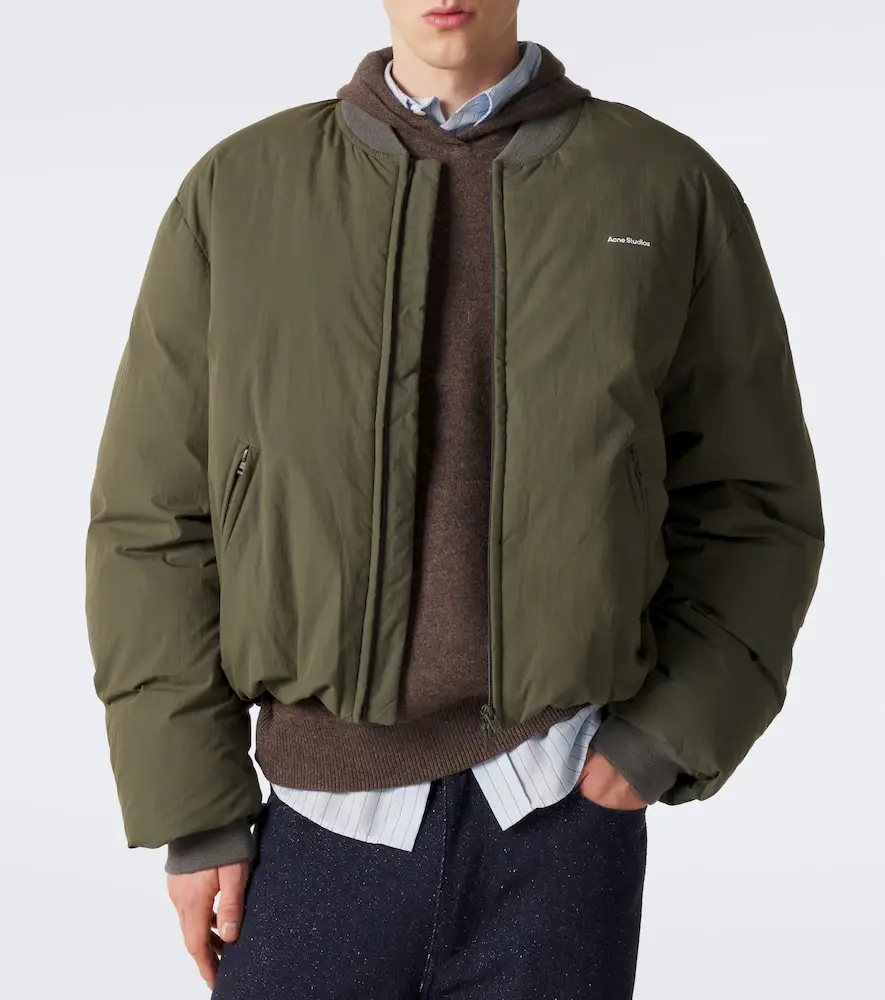 Acne Studios Cotton-blend poplin down bomber jacket | Thumbnail 6 Acne Studios Cotton-blend poplin down bomber jacket | Thumbnail 6