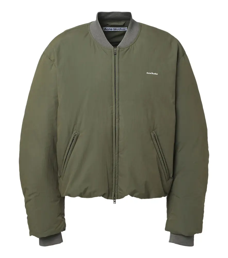 Acne Studios Cotton-blend poplin down bomber jacket