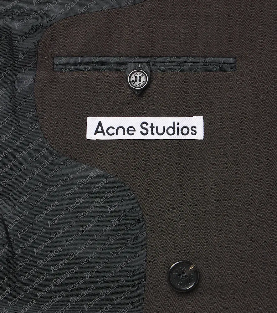 Acne Studios Pinstripe double-breasted blazer | Thumbnail 2