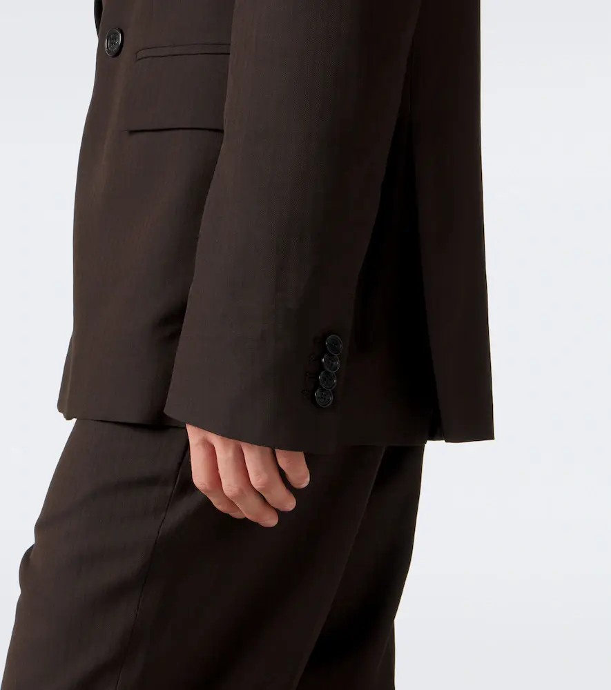 Acne Studios Pinstripe double-breasted blazer | Thumbnail 3