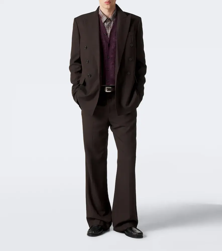 Acne Studios Pinstripe double-breasted blazer | Thumbnail 6
