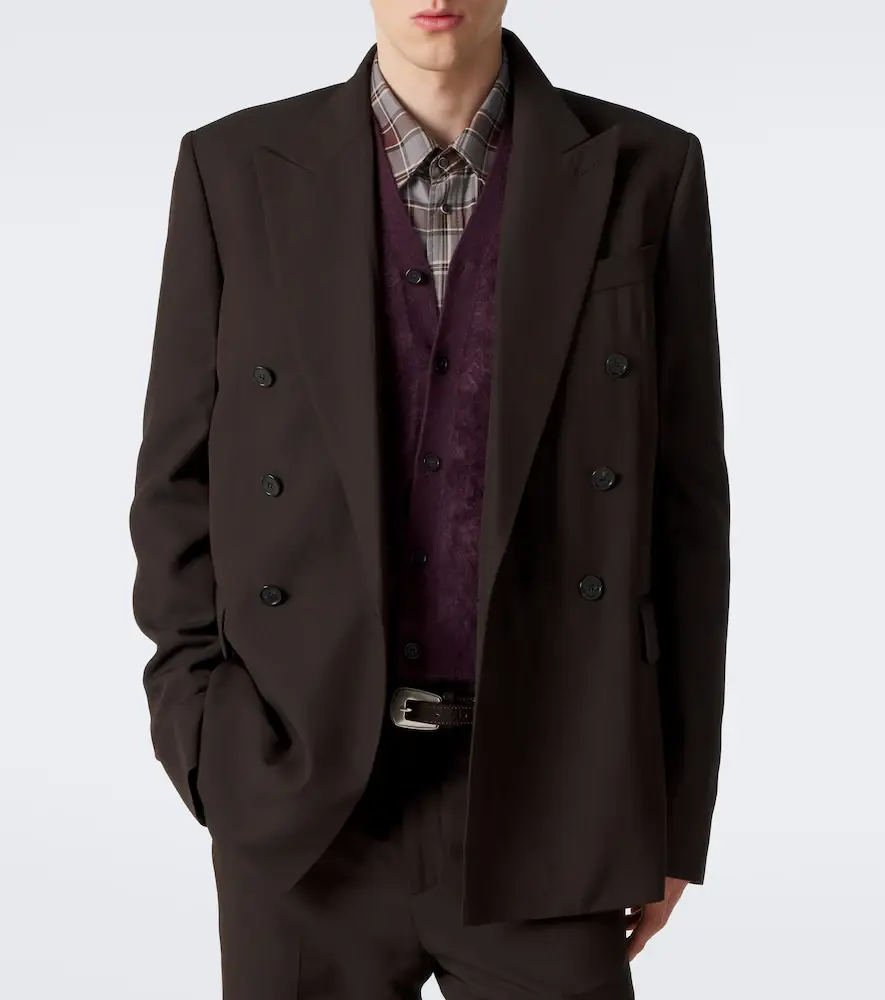 Acne Studios Pinstripe double-breasted blazer | Thumbnail 7