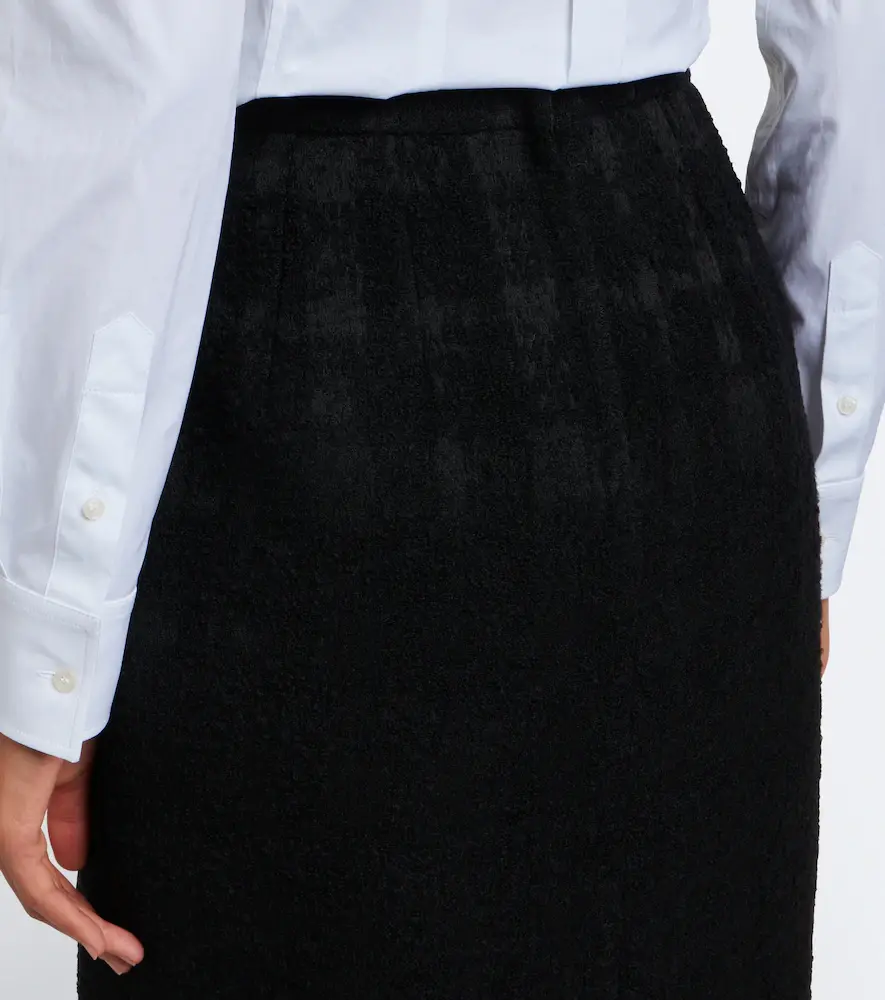 Dolce & Gabbana Checked bouclé pencil skirt | Thumbnail 3