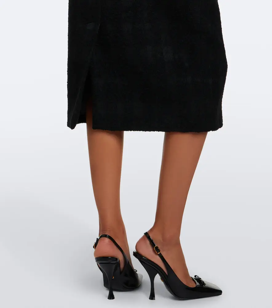 Dolce & Gabbana Checked bouclé pencil skirt | Thumbnail 6