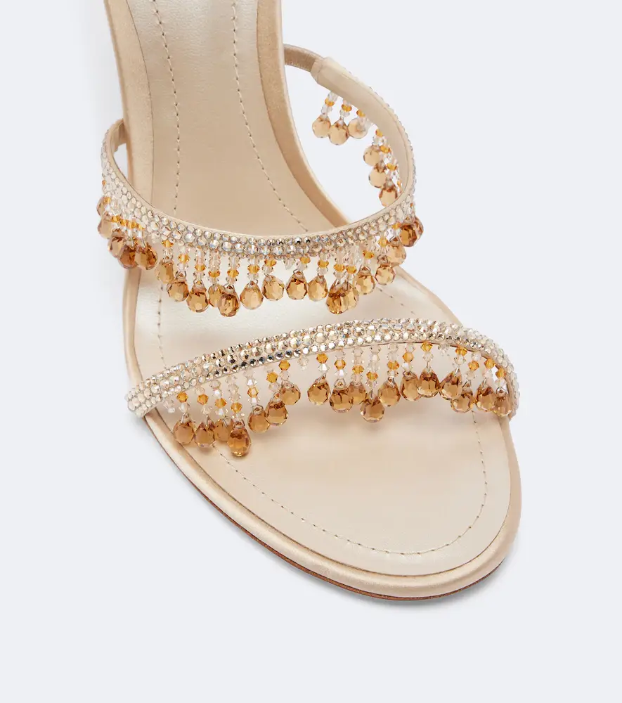 René Caovilla Jahanara embellished satin sandals | Thumbnail 2 René Caovilla Jahanara embellished satin sandals | Thumbnail 2