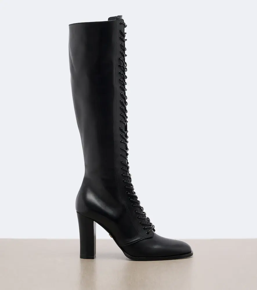 Dolce & Gabbana Leather knee-high boots | Thumbnail 2 Dolce & Gabbana Leather knee-high boots | Thumbnail 2