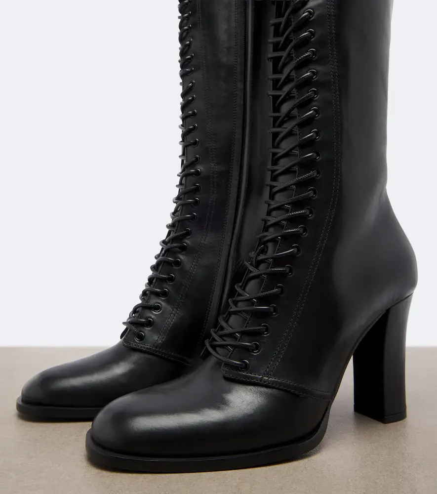 Dolce & Gabbana Leather knee-high boots | Thumbnail 3 Dolce & Gabbana Leather knee-high boots | Thumbnail 3
