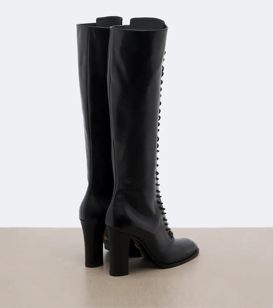 Dolce & Gabbana Leather knee-high boots | Thumbnail 4 Dolce & Gabbana Leather knee-high boots | Thumbnail 4