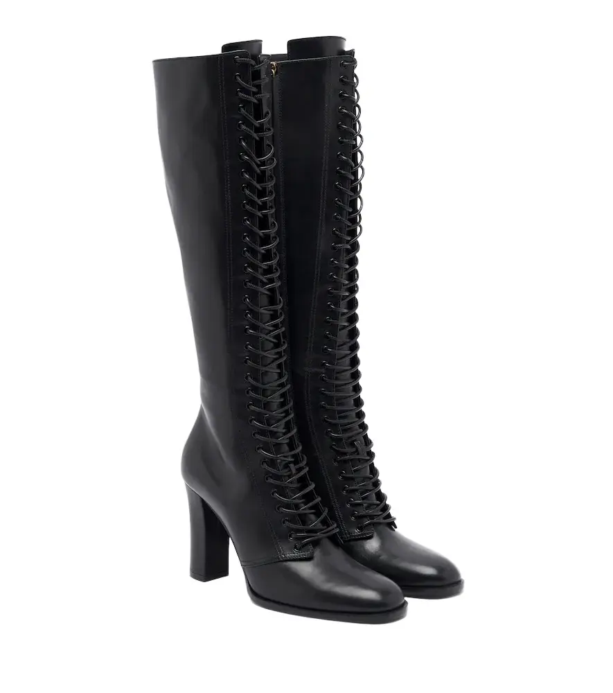 Leather knee-high boots Leather knee-high boots