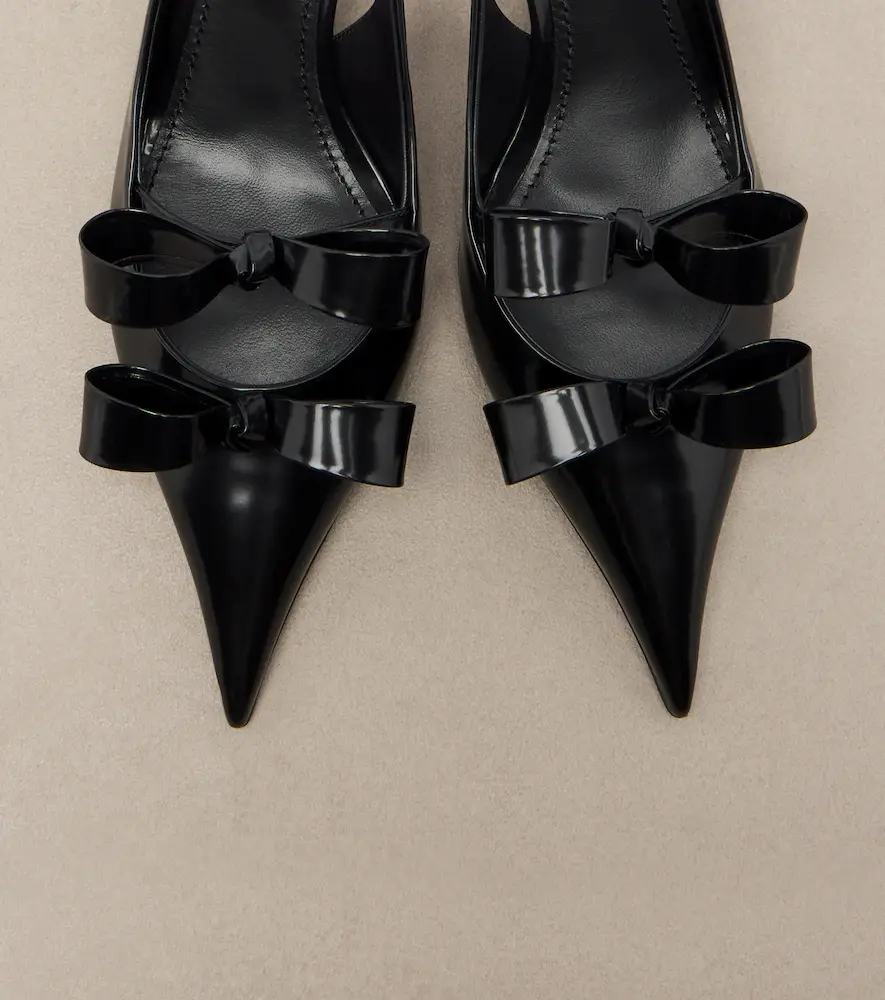 Dolce & Gabbana Bow-detail leather slingback pumps | Thumbnail 3 Dolce & Gabbana Bow-detail leather slingback pumps | Thumbnail 3