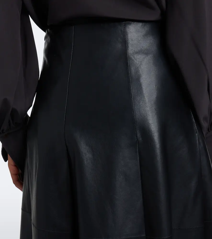 Joseph Riya leather midi skirt | Thumbnail 3 Joseph Riya leather midi skirt | Thumbnail 3