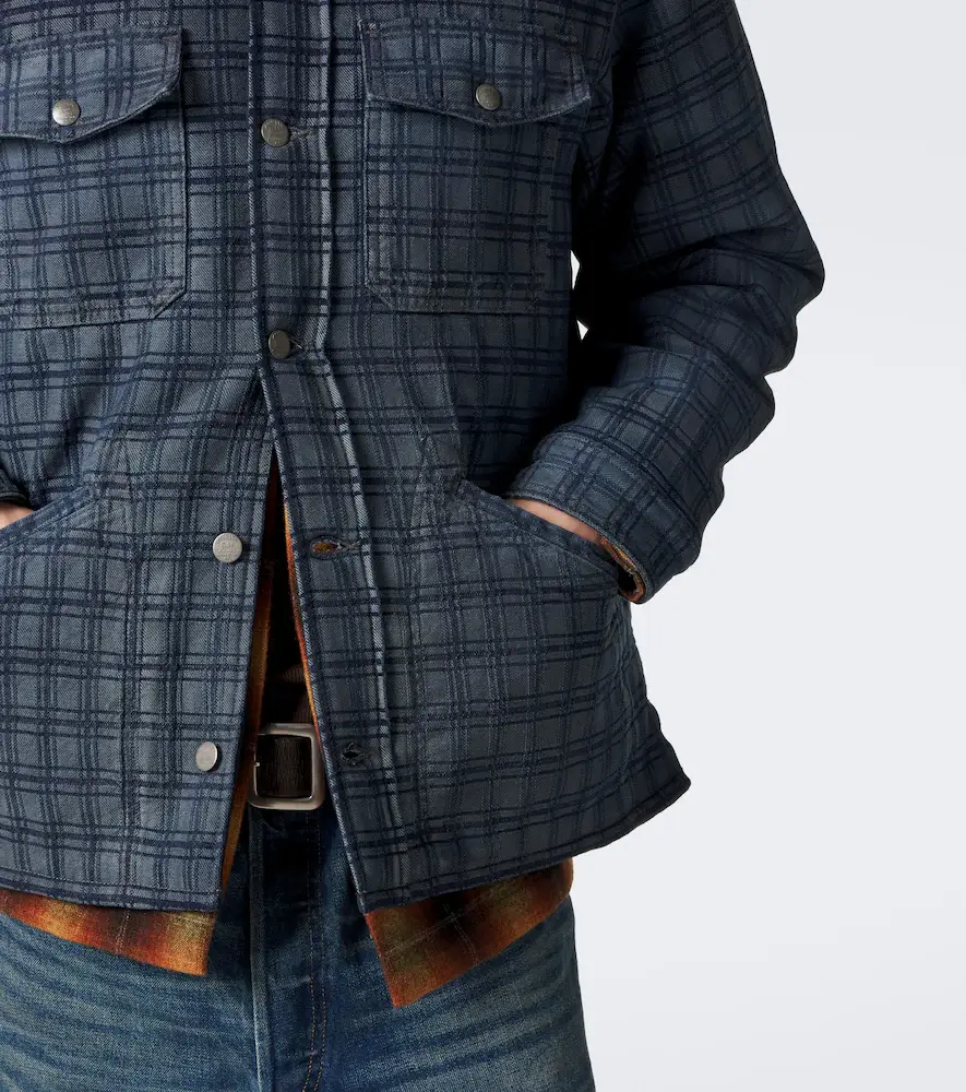RRL Jacquard plaid denim jacket | Thumbnail 2 RRL Jacquard plaid denim jacket | Thumbnail 2