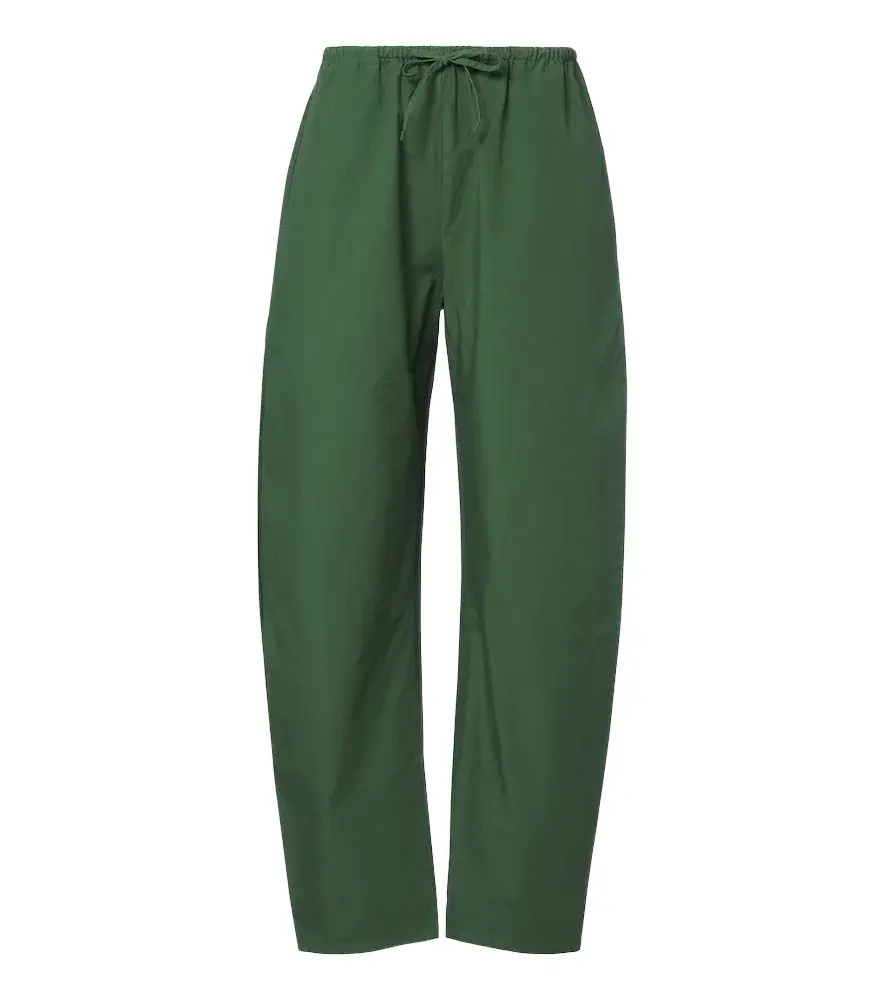 LESET Kyoto cotton wide-leg pants