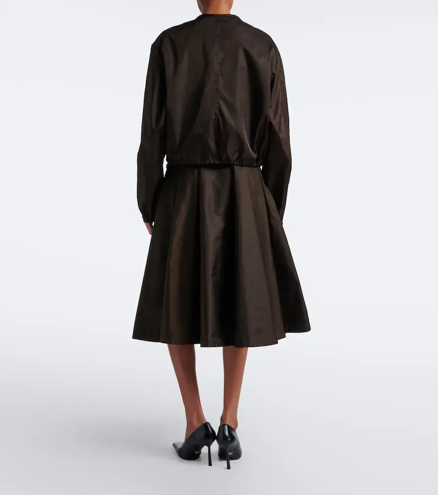 Prada Re-Nylon belted midi skirt | Thumbnail 5 Prada Re-Nylon belted midi skirt | Thumbnail 5
