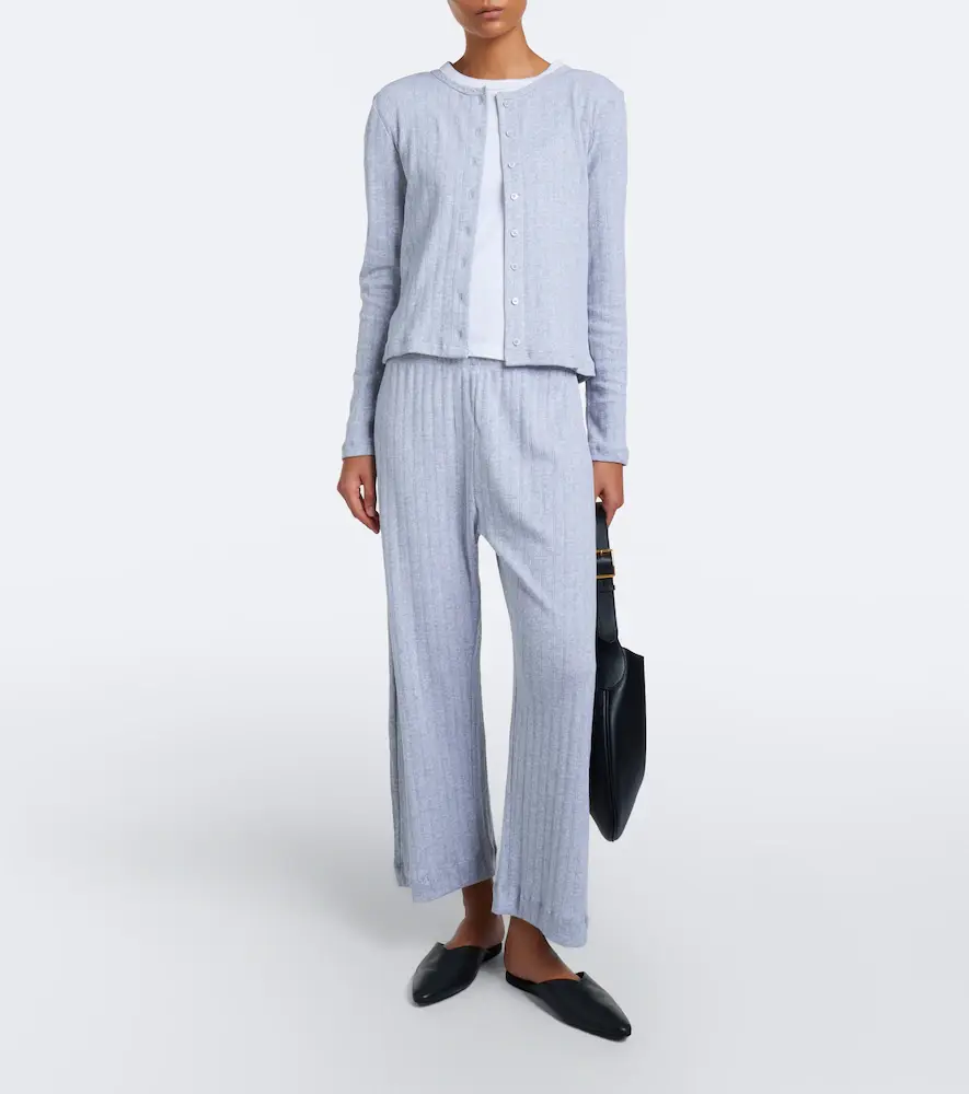 LESET Pointelle scalloped cotton cardigan | Thumbnail 5 LESET Pointelle scalloped cotton cardigan | Thumbnail 5