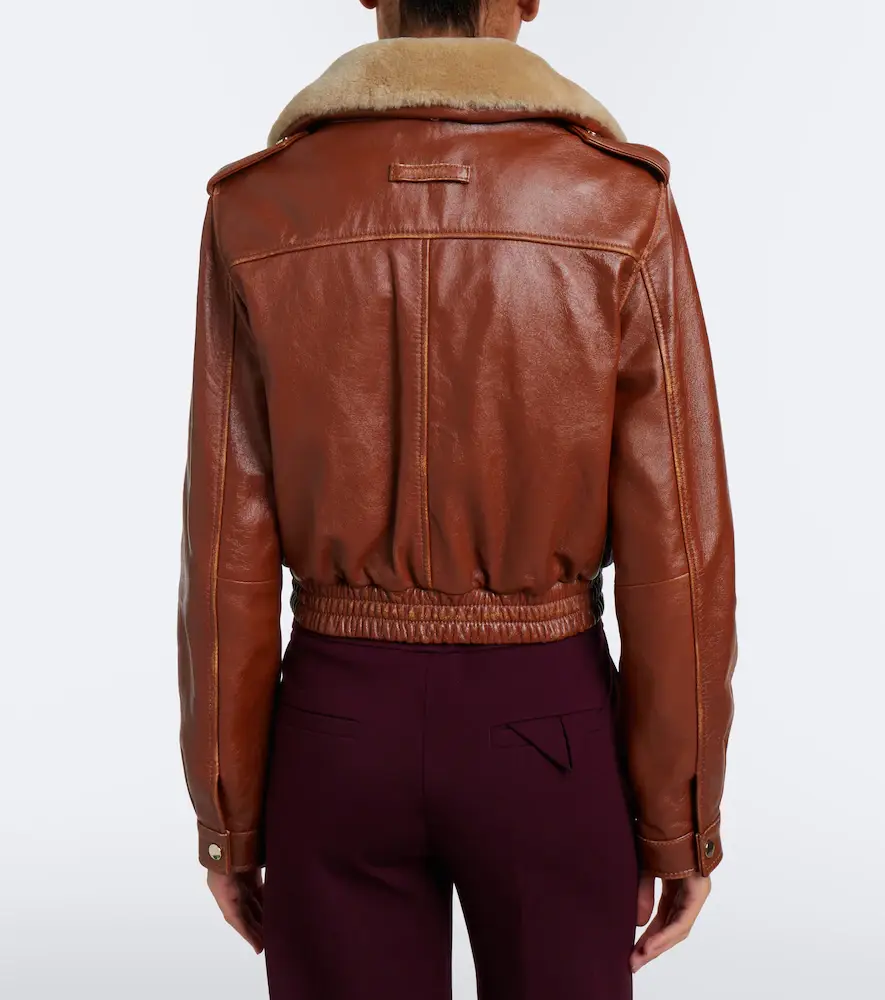 Dorothee Schumacher First Love shearling-trimmed leather jacket | Thumbnail 2 Dorothee Schumacher First Love shearling-trimmed leather jacket | Thumbnail 2