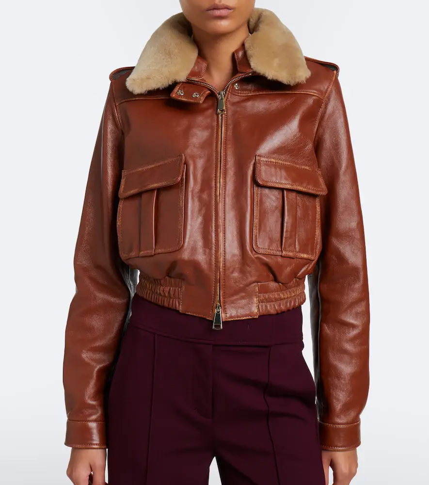 Dorothee Schumacher First Love shearling-trimmed leather jacket | Thumbnail 3 Dorothee Schumacher First Love shearling-trimmed leather jacket | Thumbnail 3