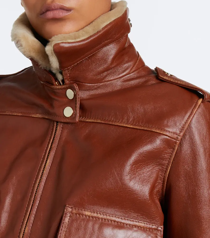 Dorothee Schumacher First Love shearling-trimmed leather jacket | Thumbnail 4 Dorothee Schumacher First Love shearling-trimmed leather jacket | Thumbnail 4