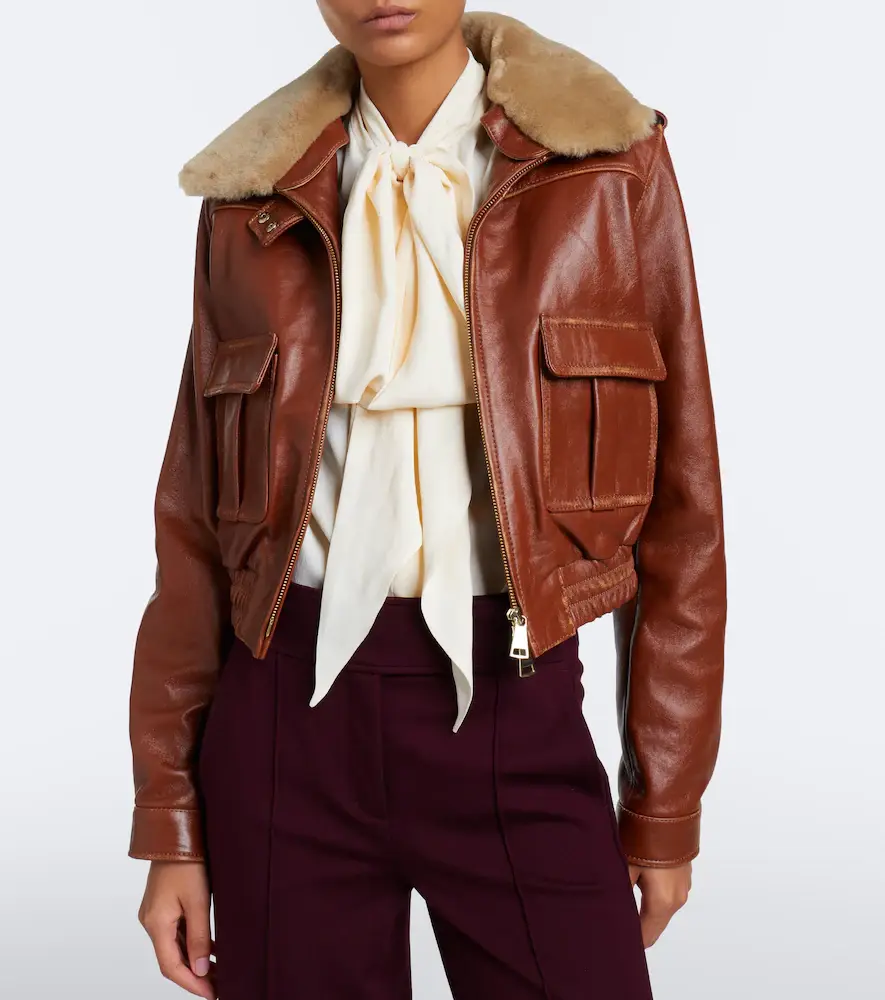 Dorothee Schumacher First Love shearling-trimmed leather jacket | Thumbnail 5 Dorothee Schumacher First Love shearling-trimmed leather jacket | Thumbnail 5